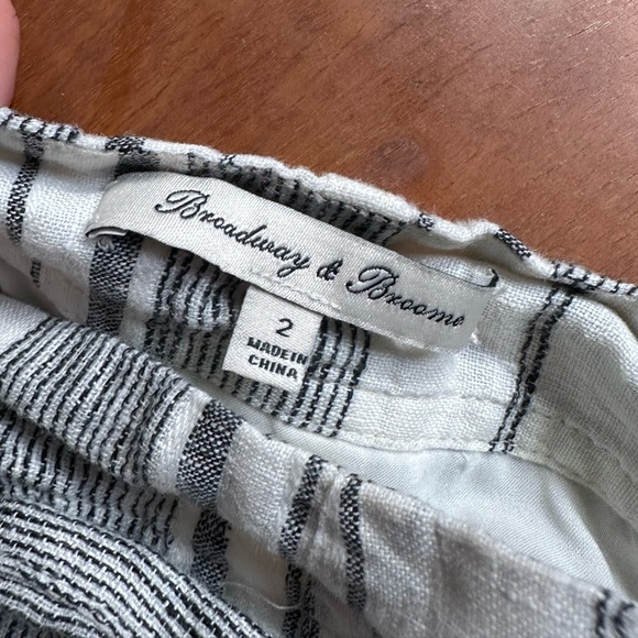 Linen Broadway and Broome Mini Skirt with Waist Tie - Picture 2 of 6